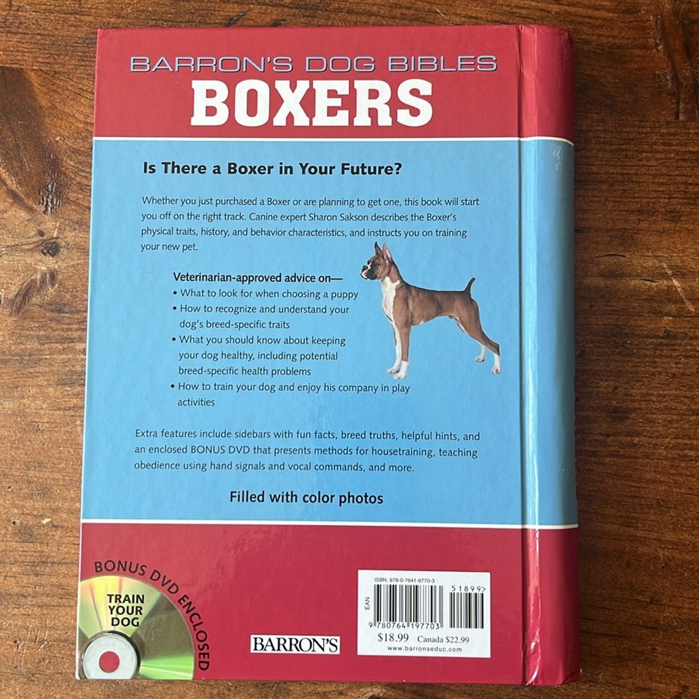 BARRON’S DOG BIBLES Boxers by Sharon Sakson (2011, Spiral) - Picture 2 of 12